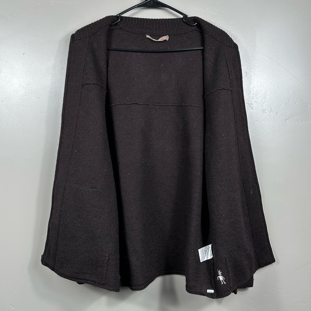Smartwool Women’s 100% Merino Wool Jacket Mocha Brown Size Medium - Picture 3 of 8